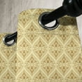 thumbnail image 3 of Ambesonne Damask Grommet Curtain, Victorian Vintage Royal, 50" x 120", Pale Yellow and Amber, 3 of 6