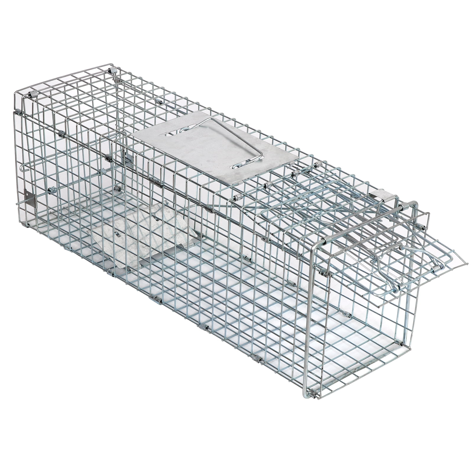 Zeny Live Animal Trap Extra Large Rodent Cage Garden Rabbit Raccoon Cat, 24" x 8" x 7.5"