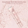 thumbnail image 4 of Bald Cat Razor for Women - Bald Cat Razor Bikini Trimmer, Woman Bald Cat Razor, Comfort 2 in 1 Electric Lady Shaver, Dual Head Electric Razor for Women Painless Leg Shaver Hair Remover (Pink), 4 of 9