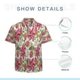 thumbnail image 7 of High Quality Hawaiian Shirts for Men Short Sleeve Aloha Beach Shirt Floral Summer Casual Button Down Shirts Blouses L79PF2, 7 of 7