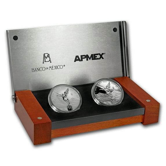 2017 Mexico 2-Coin Silver Libertad Proof/Reverse Proof Set #9
