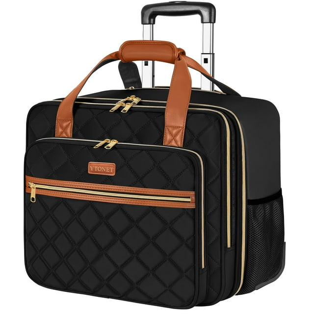 Bolsa rodante para laptop Ytonet 17.3" resistente al agua 42x26x38 cm