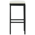 thumbnail image 3 of vidaXL Tabourets de Bar avec Coussins 6 Pcs Noir Rotin Poly, 3 of 5