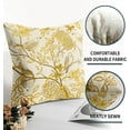 thumbnail image 6 of Vintage Floral Bird Pillow Covers 20x20 Inch Set of 2 Mustard Yellow Flowers Leaves Decorative Throw Pillows For Couch Chinoiserie Square Pillow Cases Home Decor For Sofa Bed Porch Room Outdoor, 6 of 6