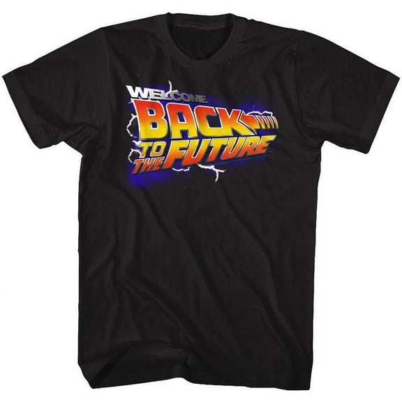 Back To The Future Wbs Black Adult T-Shirt 3Xlt