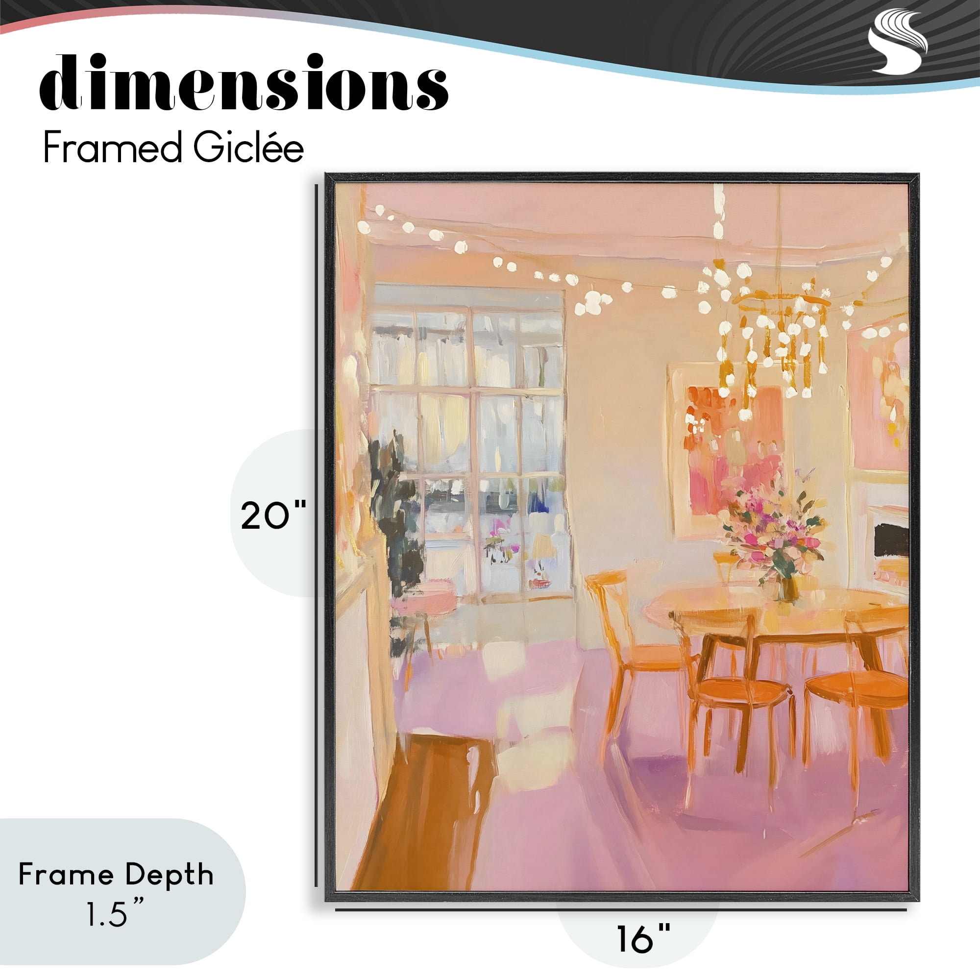 Stupell Industries Warm & Inviting Dining Room Black Framed Giclee Art, design by The Prints Vibe