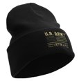 thumbnail image 5 of U.S. Army Veteran Embroidered Long Knitted Beanie - Black OSFM, 5 of 6