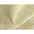 thumbnail image 4 of Ambesonne Yellow and White Quilted Bedspread Set 3 Pcs, Ornate Floral, Queen Size, Pale Yellow White, 4 of 5