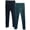 Blk/L.Em, variant on Kalon Women's 2-Pack High Waist Velvet Legging