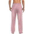 thumbnail image 4 of KyCheLot Pajama Pants for Men Women Plaid Comfy Wide Leg Drawstring Elastic Waist Bottoms with Pockets Sleepwear, 4 of 6