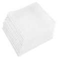 Men's White Cotton Handkerchiefs 12Pack by Umo Lorenzo