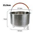 thumbnail image 1 of Steamer Insert Steamer Pot Stainless Steel Basket Rice Steamer Pressure Cooker, 1 of 10