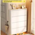 thumbnail image 2 of Zapatero ultrafino de acero para entrada del hogar, armario pequeño para zapatos, almacenamiento integrado, muebles Schuheschrank para el hogar, 2 of 4