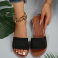 thumbnail image 4 of YOUYEDIAN Pantoufles pour Femmes Été Chaussures de Maison Mode Sandales d'Intérieur Confortables Sandales de Plage (Noir), 4 of 7