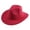 Hot Pink, variant on Conairie Unisex Western Cowboy Fedora Hat Retro Flat Brim Felt Performance Wide Brim Jazz Cap Outdoor Summer