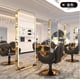 thumbnail image 2 of High end hair salon mirror table, hair cutting mirror, full body illuminated, double-sided floor mirror My Lux Decor Round, 2 of 29