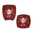 thumbnail image 3 of FKELYI Cartoon Axolotl Snowflake Print Office Chair Cover Stretchable Protective Chair Slipcover Home Officce Decoration Washable Computer Chair Covers for Student, 3 of 7