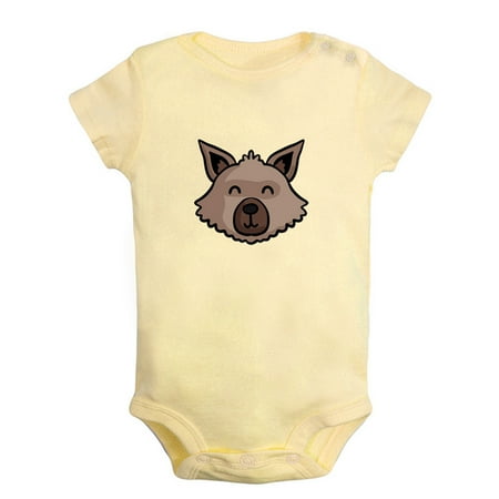

I Am a Carnivore Funny Rompers For Babies Animal Gray Wolf Pattern Baby Jumpsuit Newborn Baby Unisex Bodysuits Infant Jumpsuits Toddler 0-24 Months Kids One-Piece Oufits