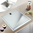 thumbnail image 2 of CNCEST Hidden Kitchen Sink Stainless Hidden Sink Single Bowl Sink Folding Faucet Home with Faucet+Drain Pipe+Lid Silver, 2 of 10