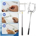 thumbnail image 4 of HUGFEGWE Telescoping Automatic Boat Dock Hook, Stainless Steel Dock Hook Cable Wire Guider Ship Parking Tool, Multi-Function Telescopic U Type Mooring Rope Threading Hook, Puller Tie CA919-147168, 4 of 7
