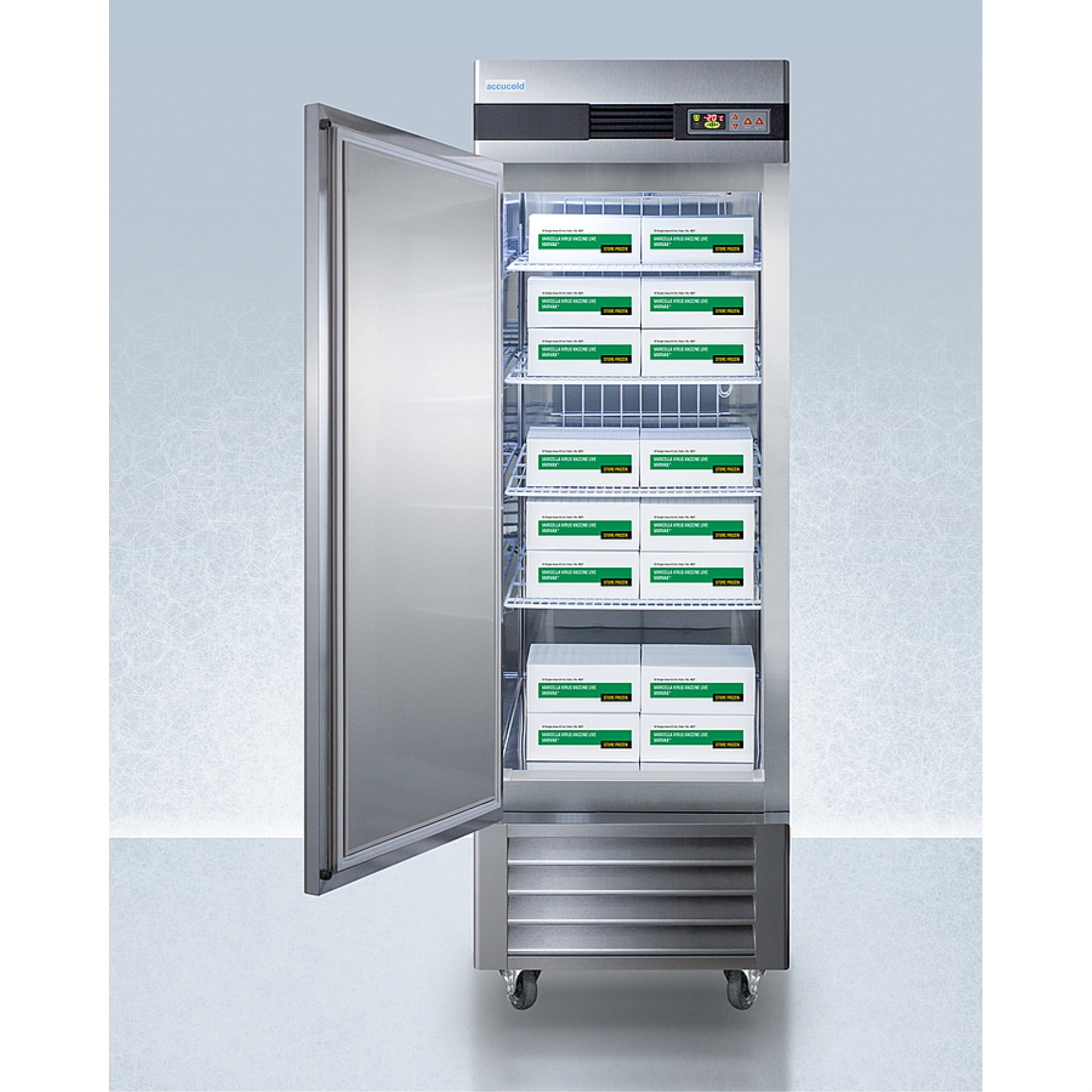 Summit Appliance AFS23MLLH 83.75 x 27.5 x 31 in. 23 cu ft. Pharma-Lab Frost-Free All-Freezer, Stainless Steel