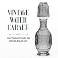 thumbnail image 2 of Elle Décor Vintage Bedside 33 oz. Water Carafe With Tumbler - Gray, 2 of 7