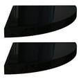 thumbnail image 2 of Floating Corner Shelves 2 Pcs Black 13.8x13.8x1.5" - Modern Wall Shelves for Living Room, Bedroom, Office - Decorative Display Shelves for Books, Photos, Collectibles, 2 of 8
