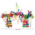 thumbnail image 4 of AEVXKHI Large Bird Parrot Toys Parrot Chew Toy for Bird Macaw African Greys Cockatoo Eclectus Budgies Parakeet Cockatiel Conure Lovebirds Cage Wood Toy, 4 of 7