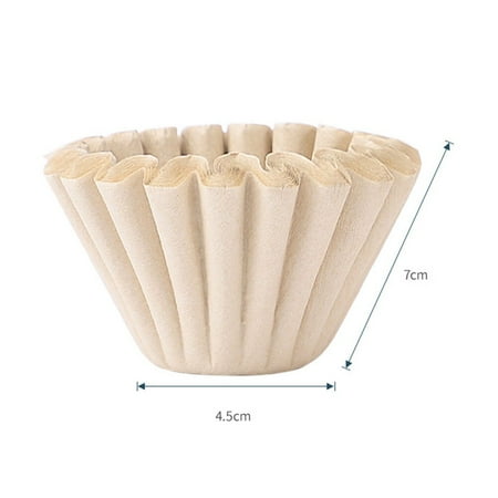 

50Pcs Coffee Cup Filter Paper Home Kitchen Disposable Paper Filter Cup Replacement Coffee Strainers Instrument