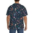 thumbnail image 3 of Kdxio Men'S Hawaiian Shirt For Men Short Sleeve Shirt Colorful Flowers Summer Casual Holiday Beach Button Down T-Shirts, 3 of 5