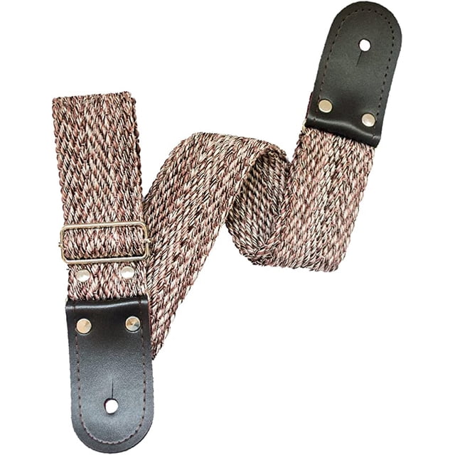 Correa para guitarra, Strap guitarra acústica, bajo eléctrico, guitarra eléctrica Kidam Espinozeta natural/café