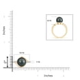 thumbnail image 4 of Angara Solitaire Tahitian Cultured Pearl Bypass Ring with Diamonds in 14K Yellow Gold for Women | June Birthstone Jewelry for Her, 4 of 8