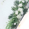 thumbnail image 6 of Set of 2 Silk Rose/Hydrangea/Lily of The Valley Wedding Arch Flowers with Turtle Leaves, Large Artificial Wedding Arch Flowers Kits Greenery Arch Garlands Floral Arrangement Swag,, 6 of 7