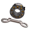 thumbnail image 1 of Clip de Carrete shamjiam Cave Wreck Tech buceo broche de presión gris, 1 of 9
