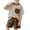 Café2026 Ensembles11, variante sur oelaio Ensemble d'Été pour Tout-Petit Garçon Fille 2 Pcs T-Shirt Rayé et Short Ensemble de Vêtements Doux et Respirants Mélange de Coton Tenue de Jeu Rouge 1-2 Ans
