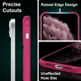 thumbnail image 5 of 360° Magnetic Swivel Ring for iPhone 11 pro max case, Built-in Metal Stand and Ring Holder, Magsafe Compatible, Military Grade Protection, Shockproof - Rose Pink, 5 of 14