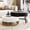White+Black, variant on Modern Elegance 2 Pieces White Round Nesting Coffee Table With Storage Drawers And Gold- Legs Style