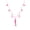 Pink, variant on Boho Ocean Theme Beaded Necklace, 18K Gold Plated Stainless Steel Enamel Fish Starfish Charm Choker, 2 Colors Summer Vacation Beach Clavicle Jewelry for Women