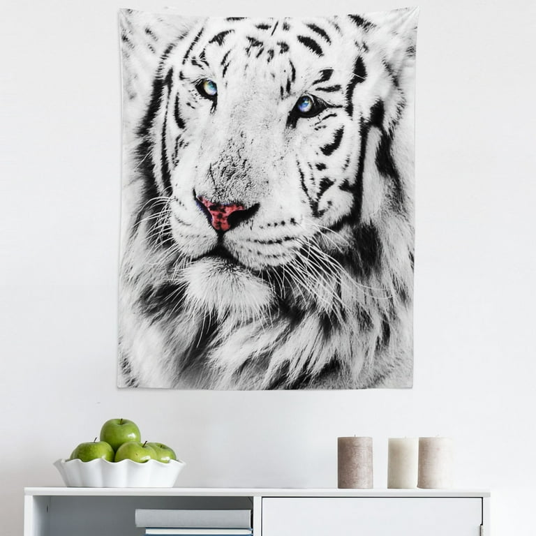 White tiger online tapestry