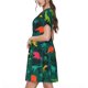 thumbnail image 2 of Disketp Colorful Dinosaurs para Vestido de Manga Corta para Mujeres, Vestidos de Verano para Mujeres, Casual y Holgado para la Playa, 2 of 6