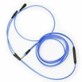 thumbnail image 4 of 1.2M Blue Cable Volume Remote Replacement Wire For Sennheiser HD25 HD 25-1 HD25-1 II HD25-13 HD25-C OFC Accessory, 4 of 8