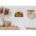 thumbnail image 5 of WaaHome Welcome Sign for Front Door,8"x 12" Sunflower Welcome Sign,Rustic Summer Welcome Door Hanger,Welcome Sign for Front Porch Bedroom Living Room Indoor Outdoor Kitchen Home Decor, 5 of 7