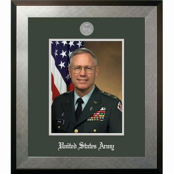 Campus Images ARPHO002 8 x 10 in. Patriot Frames Army Portrait Honors Silver Frame with Silver Medallion