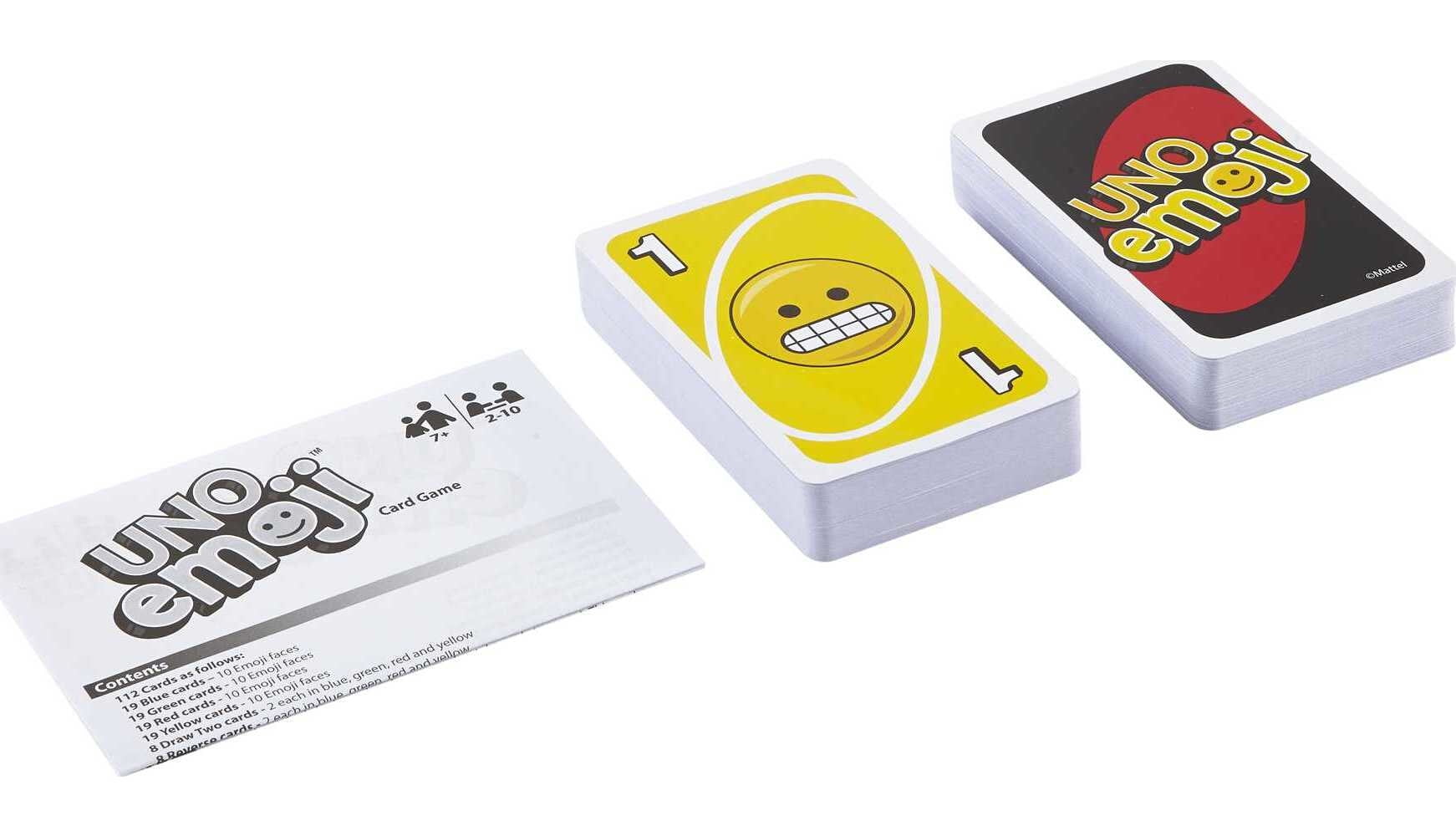 UNO Emoji Card Game For 2 to 10 Players 