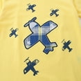 thumbnail image 4 of Gyexs Summer Clothes for Boys Size 6-8 Cartoon Plane Short Sleeve Tops Shorts 2 Piece Outfit Sets Gym Sports Kids Clothing(Sportswear, Yellow, 4-5 Years), 4 of 5