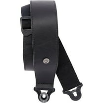 D'Addario Comfort Leather Auto Lock Guitar Strap, Black