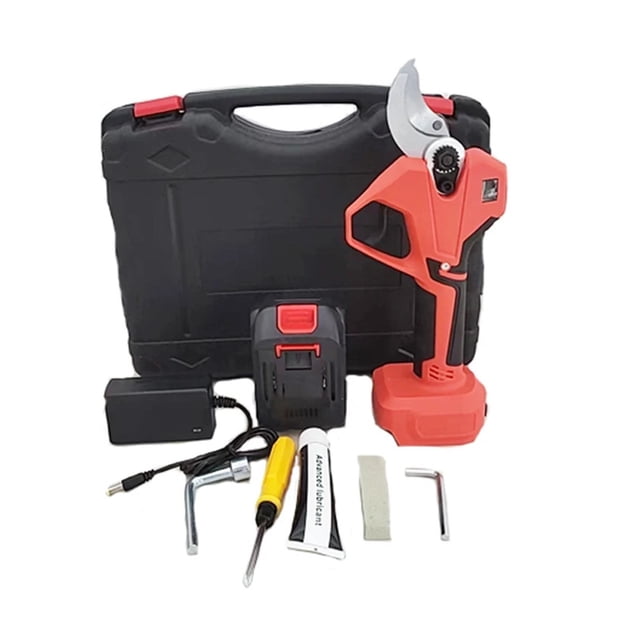 21V Cordless Lithium-ion Progressive Pruning Shear Efficient Scissors Bonsai Electric Tree Branches Garden Tools SC-8645 ,Less Effort