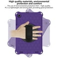 thumbnail image 4 of Samsung Galaxy Tab A 10.1 Case 2019 SM-T510/T515/T517, Dteck Shockproof Rugged Protective Case Cover with 360 Rotating Stand,Hand Strap & Shoulder Strap for Galaxy Tab A 10.1 2019, Purple+Black, 4 of 7