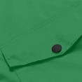 thumbnail image 5 of Womens Hooded Raincoat Lightweight Fit Plus Size Waterproof Dressy Zip up Rain Jacket Windbreaker with Pockets Green, 5 of 7