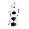 thumbnail image 3 of PENIKOKO 1 Set Iron Wired Control Plate Prewired for Easy Use for Guitarists Silver 15.2X7X0.2Cm, 3 of 8